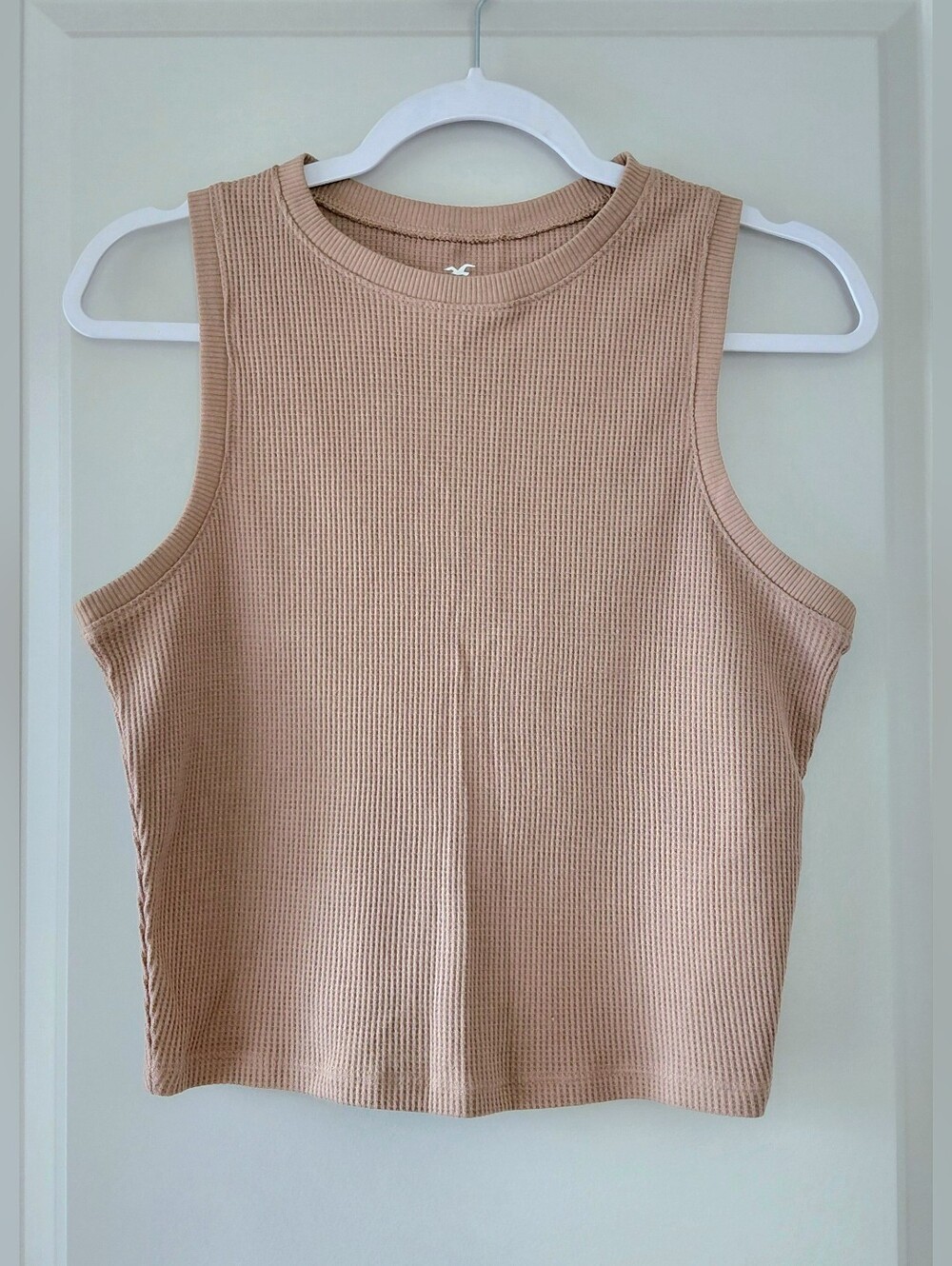 Hollister Waffle Knit Cropped Tank Top